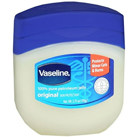 Vaseline 100% Pure Petroleum Jelly Skin Protectant 3.75 Oz (Pack of 8)