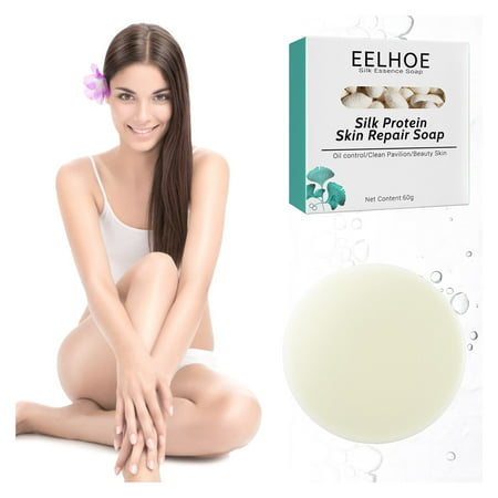 Silk Protein Repair Soap  Silk Protein Soap  Ultra-Long Brush Oil Cleansing Soap  Moisturizing Acne Repair  Milk Soap  Silk Prot
