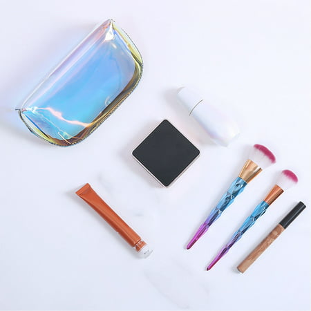 DDgui New Upgraded Transparent Cosmetic Bag Waterproof TPU Colorful Semicircle Lipstick Storage Bag Travel Cosmetic Wash Bag DDgui LAA220923-6331