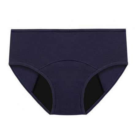 Women Seamless Briefs Cotton Panties Stretch Briefs Low Waist Briefs Solid Color Panties Full Coverage Briefs Menstrual Period Panties Women Intimate 