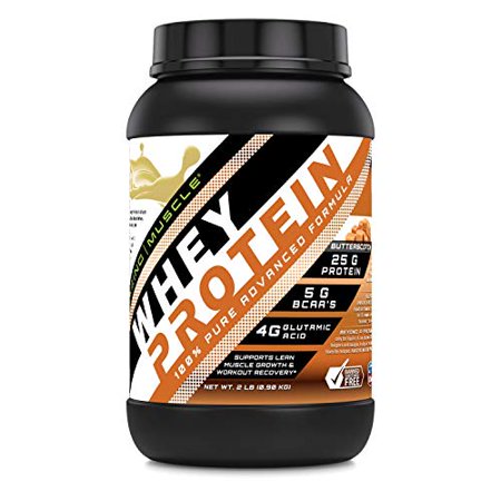Amazing Muscle 100% Whey Protein Powder *Advanced Formula with Whey Protein Isolate as a Primary Ingredient Along with Ultra Filtered Whey Protein Con