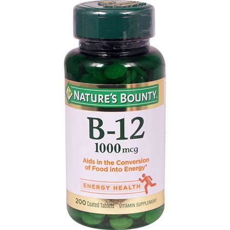 Natures Bounty Vitamin B-12 -- 1000 Mcg - 200 Coated Tablets