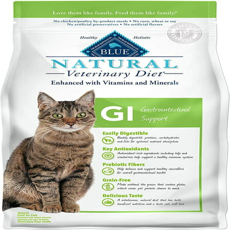 Blue Buffalo Natural Veterinary Diet Gastrointestinal Support for Cats 7Lbs