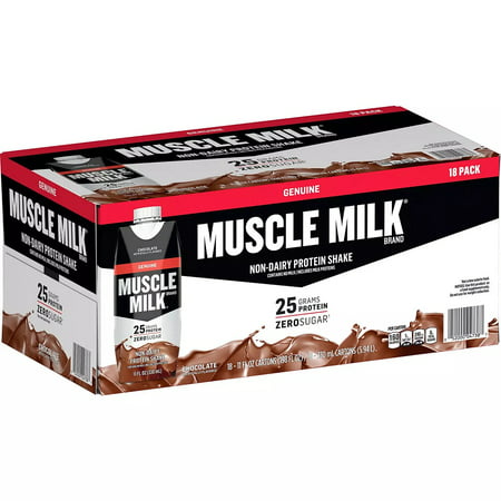 Muscle Milk Genuine Protein Shake Chocolate  11 Fl Oz  18-count