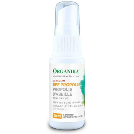 30 Ml Bee Propolis Throat Spray / Alcohol Base - Organika (Pack of 6)
