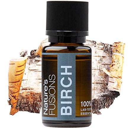 Nature’s Fusions Canadian Sweet Birch Essential Oil for Pain  Muscle Relief and Skin Care - 3rd Party Tested - Guaranteed 100% Pure and Natural Ther