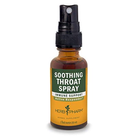 Herb Pharm Soothing Throat Spray Herbal Formula with Echinacea and Propolis  1 Fl Oz (Pack of 1)