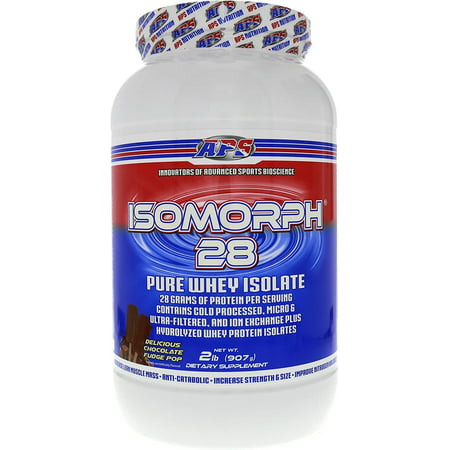 APS Nutrition Isomorph Protein Powder Supplement Whey Protein Isolate Ultra- Filtered 28g Protein Chocolate Fudge Pop  2 Pound Pack of 1