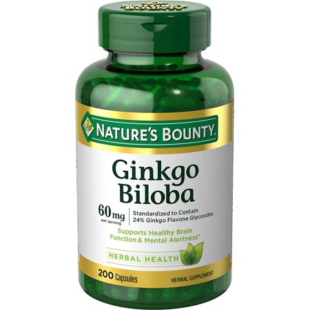 Nature S Bounty Ginkgo Biloba 60 Mg  200 Capsules (17243)
