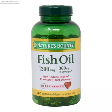 Natures Bounty Fish Oil 1 200 Mg - 200 Rapid Gels