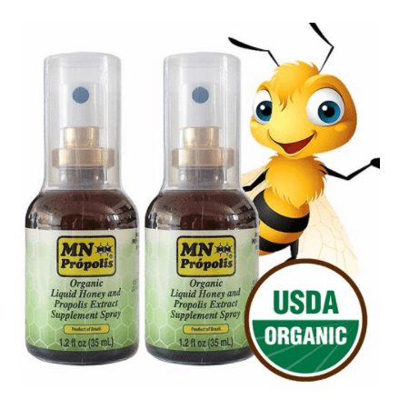 Brazilian Green Bee Propolis and Rain Forest Honey Oral Spray  Natural Immune Support & Sore Throat Relief 2 Bottle Pack