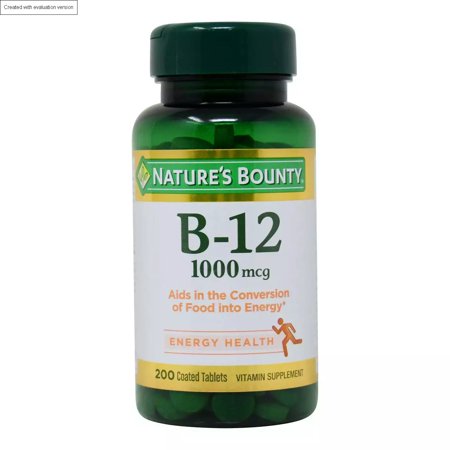Natures Bounty Vitamin B-12 1000 Mcg - 200 Tablets