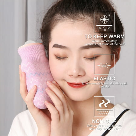 DDgui New Upgraded Silicone Hot Water Bottle Filling Type Warm Water Bag Mini Portable Hand Warmer DDgui WAA220921-7796