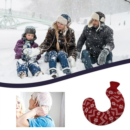 Warm Hot Water Bottle Plush Soft Cover Hand Warmer Premium Natural Warmth 1L - 2022 New Warm Hot Water 8ww12-#6755