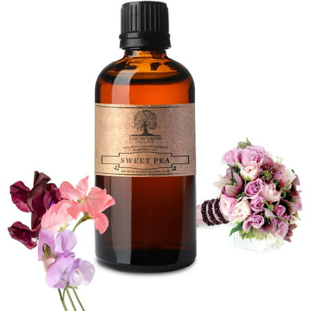 Sweet Pea Essential Oil - 100% Pure Aromatherapy Grade Essential Oil by Nature S Note Organics - 4 Fl Oz