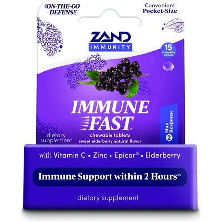 Zand Immunity Organic Lemon Honey HerbaLozenge | Immune Support Throat Drops W/Vitamin C & Zinc (80 Lozenges)