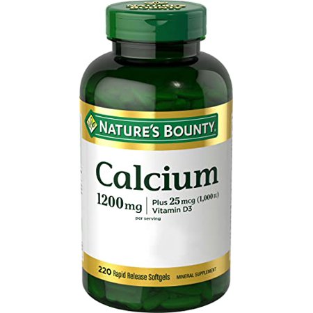 Nature S Bounty Calcium 1200mg Plus 1000IU Vitamin D3 Softgels  200 Ea