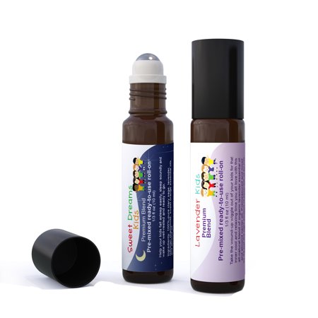 Aromata Sweet Dreams Kids and Lavender Kids Oils  Children Essential Oil Blends Premixed and Ready to Use  100% Natural and Safe. Roll-on 10 Ml X 2