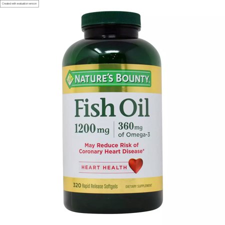 Natures Bounty Fish Oil 1 200 Mg - 320 Rapid Gels