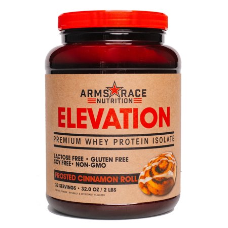 Arms Race Nutrition Elevation Premium Whey Protein Isolate Frosted Cinnamon Roll
