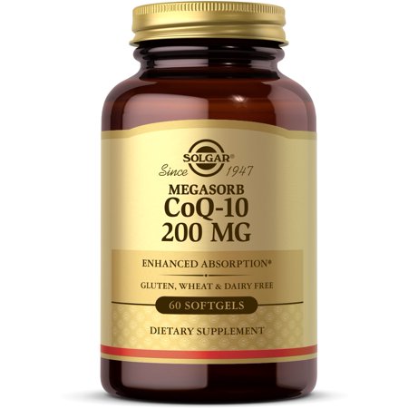 Solgar Megasorb CoQ-10 200 Mg Softgels - 60 Ct (Pack of 2)
