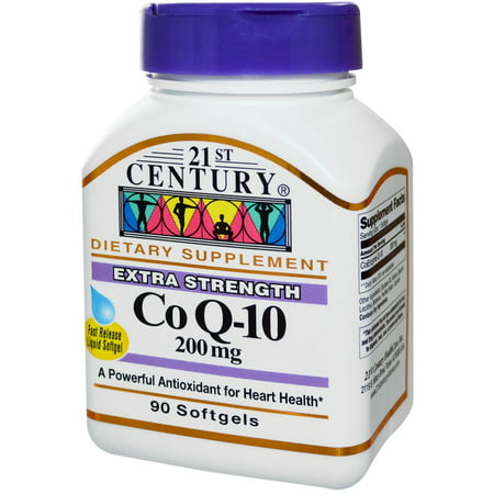 21st Century Co Q-10 200 Mg Softgels Extra Strength 90 Soft Gels (Pack of 6)
