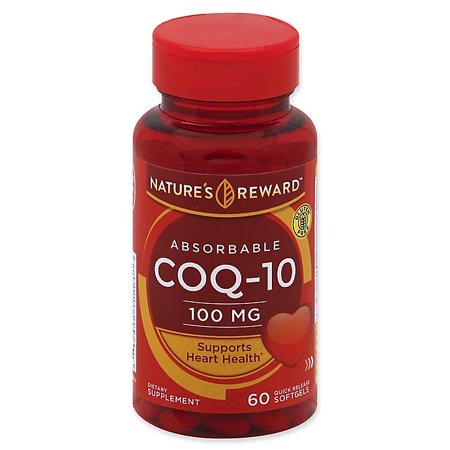Nature S Reward™ 60-Count 100 Mg Absorbable CoQ-10 Quick Release Softgels