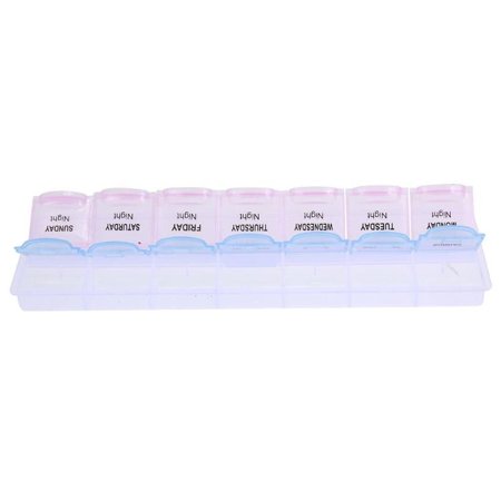 2 Pack 7 Days Weekly Tablet Pill Box Medicine Storage Organizer Container Case Holder Outdoor Travel Sale 2312