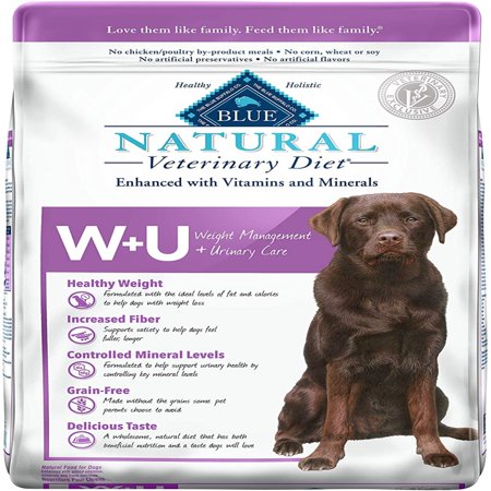 Blue Buffalo Natural Veterinary Diet 801330 Weight Management + Urinary Care for Dogs 22lbs