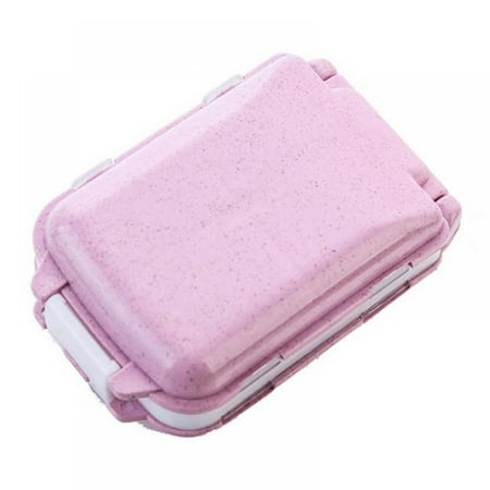 Mini Pill Box Pill Organizer Portable Moisture Proof Vitamin Case 3-Layer Environmentally Friendly Non-toxic Degradable Sorter and Reminder Containers