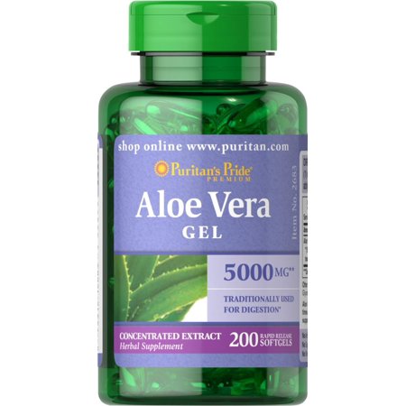 Nature S Bounty - Puritan S Pride Puritans Pride Aloe Vera Extract 5000 Mg Softgels  200 Count 1 Ea