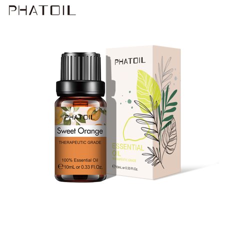 PHATOIL 100% Pure Sweet Orange Essential Oil  Undiluted  Natural Aromatherapy  Therapeutic Grade 10mL