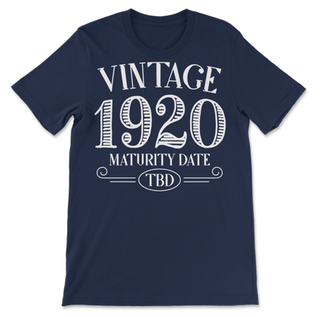 Born in Year 1920 Vintage Shirt - Maturity TBD