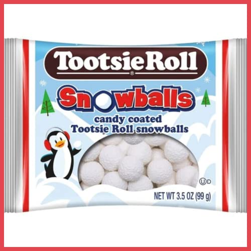 Tootsie Roll Holiday Snowballs  3.5oz Tootsie Roll Snowballs Are Gluten Free and Peanut Free! Snowball Candy for Stocking Stuffers thumbnail