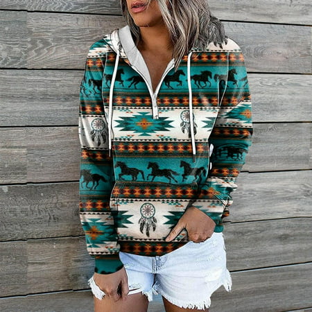 Tokmisa C307 Women S Fashion Printed Loose Long Sleeve Blouse Casual Tops Sweatershirt Hoodies #We 6317