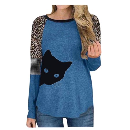 Sentmoom Blouses for Women  Paisley Printed Pleated Pullover Long-Sleeves Landscape Printed T Shirt Round Neck Lightweight Dressy Tunics Elegant Regul