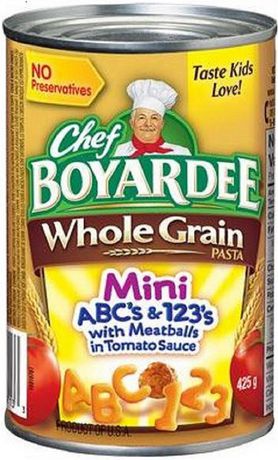 Chef Boyardee Mini Abc S and 123 S with Meatballs in Tomato Sauce