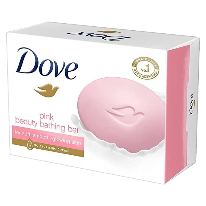 Dove Pink Rosa Beauty Bathing Bar, Has 1/4th Moisturizing Cream, 100 G