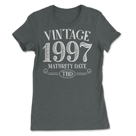 Born in Year 1997 Vintage Shirt - Maturity TBD