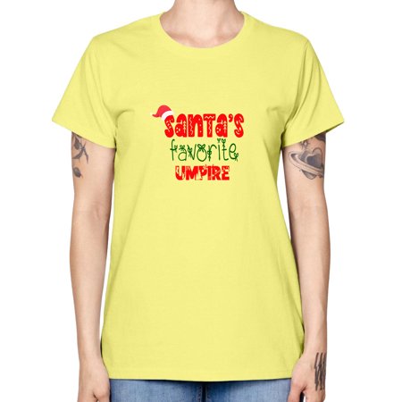 Santas Favorite Umpire Style 1136# - Christmas - Missy T-Shirt