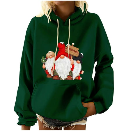 Yannianjz Casual Winter Sweatshirts for Women  2022 Fashion Long Sleeve Blouse Tops Sweatshirt Hooded Sweatshirts Loose Fit Dressy Blouses 2313