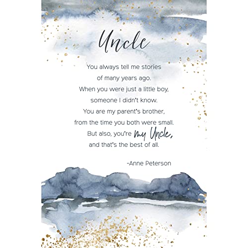 DEXSA Uncle Inspirational Wood Plaque 6 Inches X 9 Inches