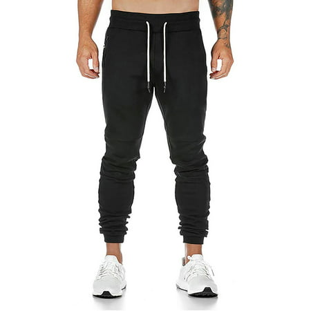 Tokmisa Ri075 Men S Drawstring Zipper Pocket Running Fitness Pants #5075 Pants