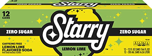 Starry Zero Sugar Lemon Lime Soda Pop  12 Fl Oz  12 Pack Cans thumbnail