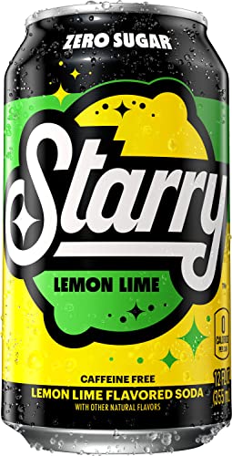 Starry Zero Sugar Lemon Lime Soda Pop  12 Fl Oz  12 Pack Cans thumbnail