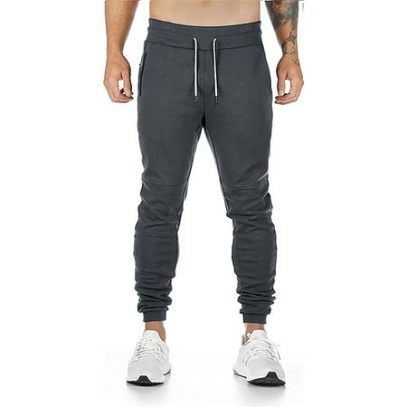 Tokmisa Ri075 Men S Drawstring Zipper Pocket Running Fitness Pants #5075 Pants
