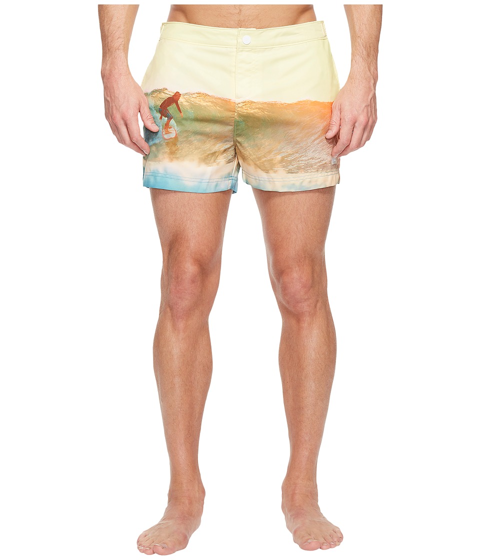 Original Penguin - Surfer Fixed Box Volley Swim Trunk (Freesia) Men's Swimwear