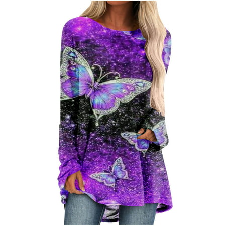 Sentmoom Fall T-Shirts   Cute Slim Shirt Crew Neck Pure Color Henley Shirts Long-Sleeves Temperament Pullover Tunic Lightweight Oversized T Shirts Hol