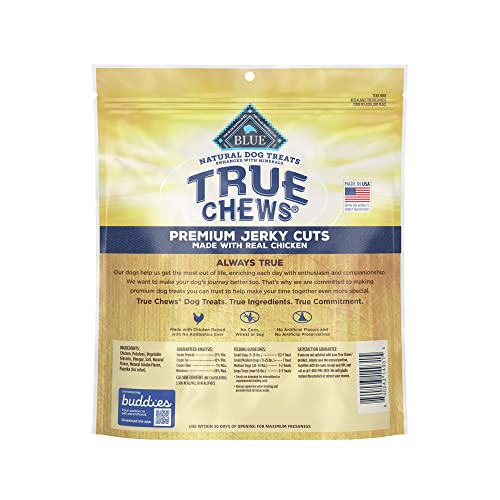 Blue Buffalo True Chews Premium Jerky Cuts Natural Dog Treats  Chicken  22 Oz Bag thumbnail
