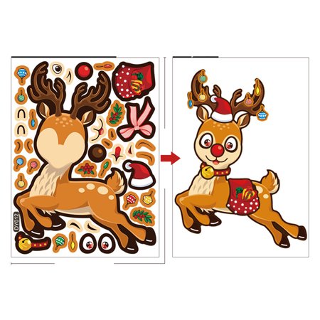 Yrtoes Christmas Snowflake Wall Sticker Removable PVC Christmas Window Sticker 15x20cm Black Friday Deals 6974
